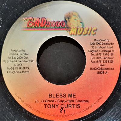 7-дюймовая пластинка ТОНИ КЕРТИС - Bless Me NONE Bad 2000 Music 2005 Ямайка Регги, Ска и Даб Б/У