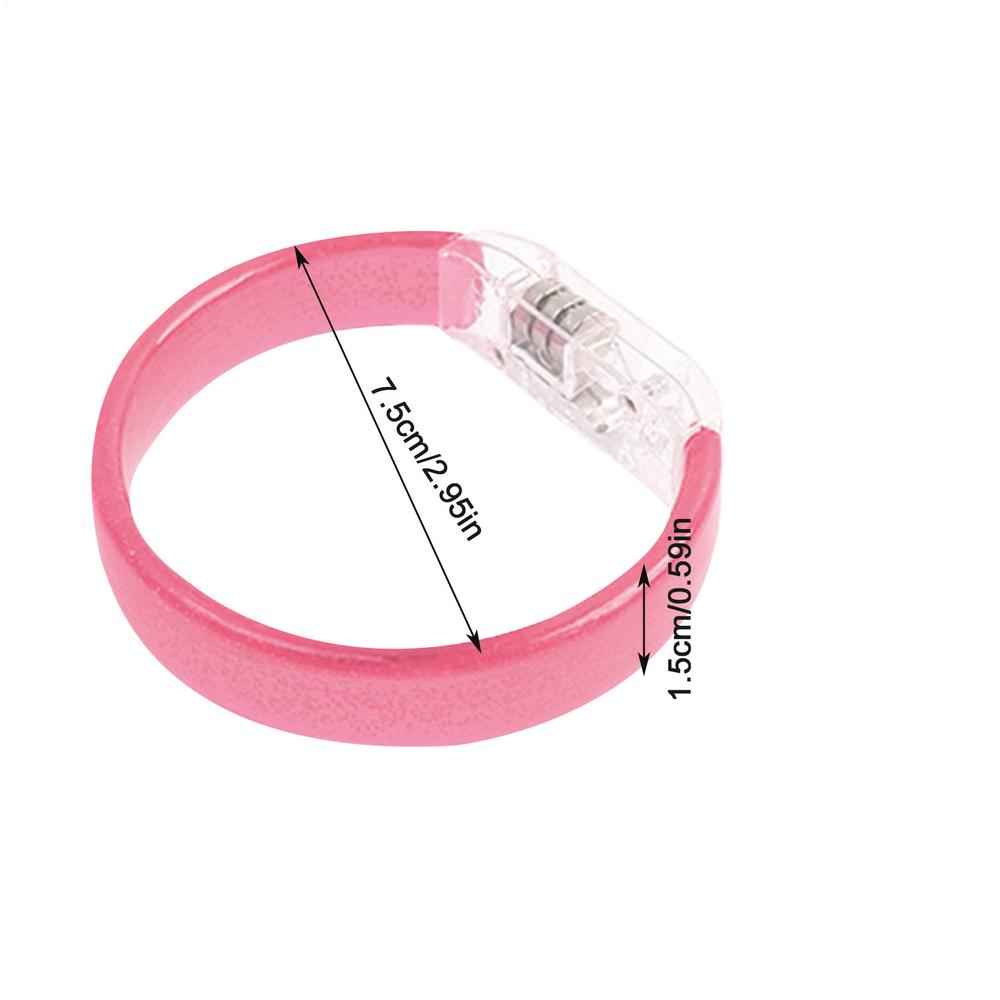 1pc LED Glow Bangle Bracelet Gathering Queue Luminous Flash Bracelet Concert Birthday Halloween Party Decoration