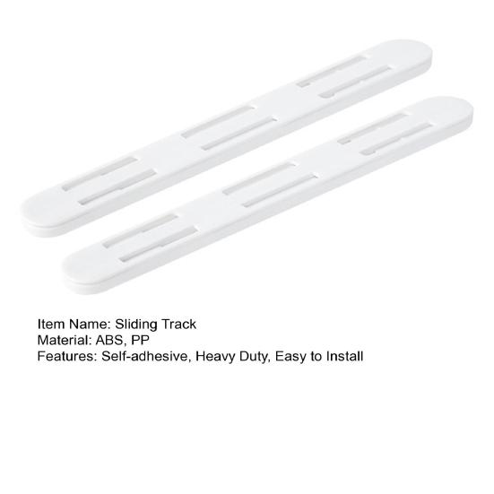 2 шт. ящик для хранения ящиков выдвижная направляющая самоклеящаяся бесшумная гардеробная кухонный шкаф органайзер выдвижной ящик направляющая