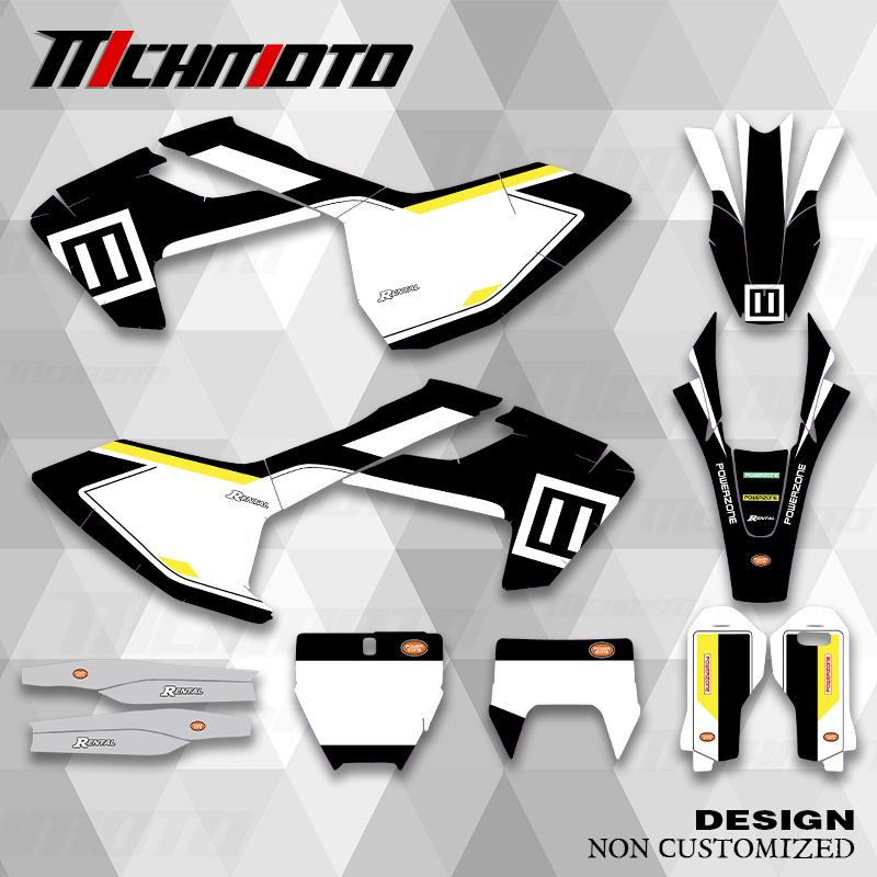 MCHMFG New Style Graphics Decals Stickers Kit For Husqvarna 2016 2017 2018 TC FC TX FX FS 2017 2018 TE FE 125 250 450