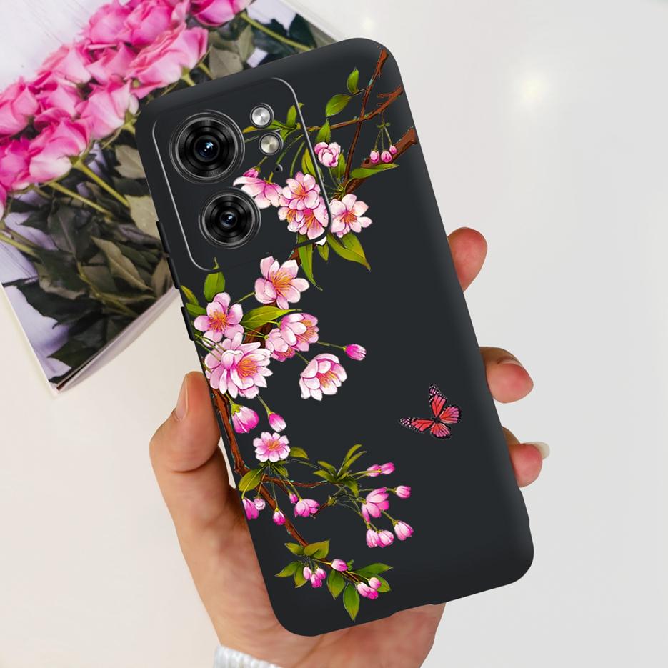 Для Motorola Edge 40 Чехол XT2303-2 Цветной Цветочный Рисунок Задняя Крышка 6.55'' Мягкие Чехлы Для Motorola Edge 40 Edge40 Чехлы Для Телефона