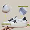Genuine Leather Women's Shoes 2025 Spring New Breathable Versatile Shoes Children's Casual Flat Baseplate Shoes Women's Soft Leather Little White Sho