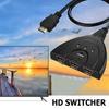 3-Port HDMI-Compatible Switcher Selector 4K/1080P with 1.8FT HDMI-Compatible Cable 3 in 1 Out for PS4 Xbox DVD Player Fire Stick