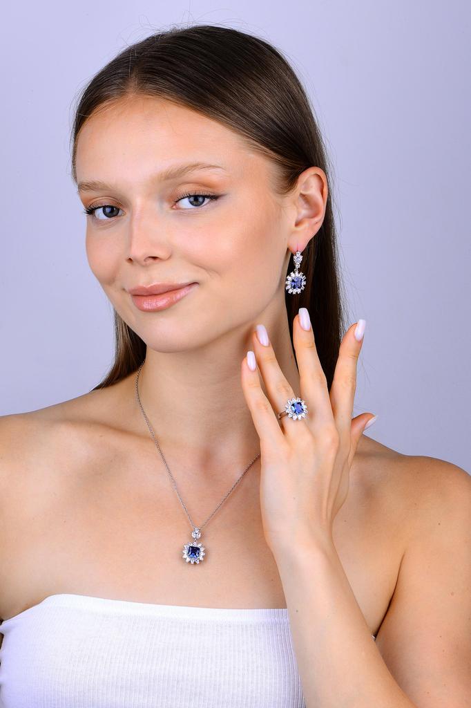 Handcrafted 925 Sterling Silver Zultanite Jewelry Set - Color Changing Cushion Cut Stone, Special for Women - Unique New Year Gift Idea for Her