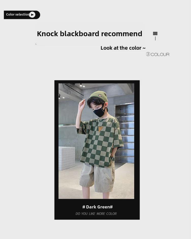 Модные летние костюмы с короткими рукавами для мальчиков 2023 года — стильные, легкие наряды для мальчиков