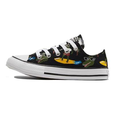 Chuck Taylor All Star Canvas Удобные Универсальные Прочные Низкие Кеды из Канваса для Детей Детские кеды Черный Зеленый Желтый 671293C