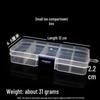 Fishing Gear Storage Box with Double-Sided Lure Compartments and Soft Bait Holder