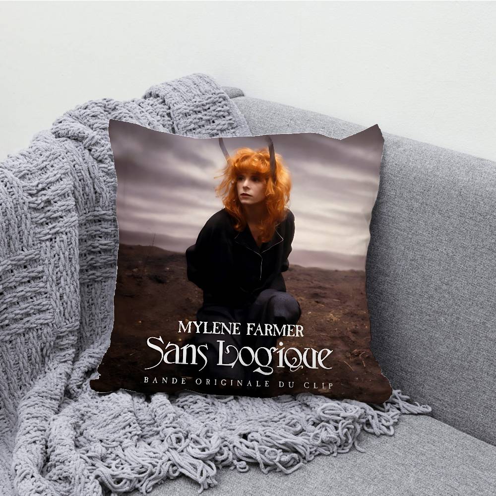 M-Mylene F-Farmer Nevermore Наволочка Для Декора Дивана Автомобиля Офиса Комнаты Печатная Наволочка Декорации и Защита
