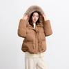 Sancai 2025 Winter Plus Size 90% Duck Down Puffer Jacket with Fox Fur Collar