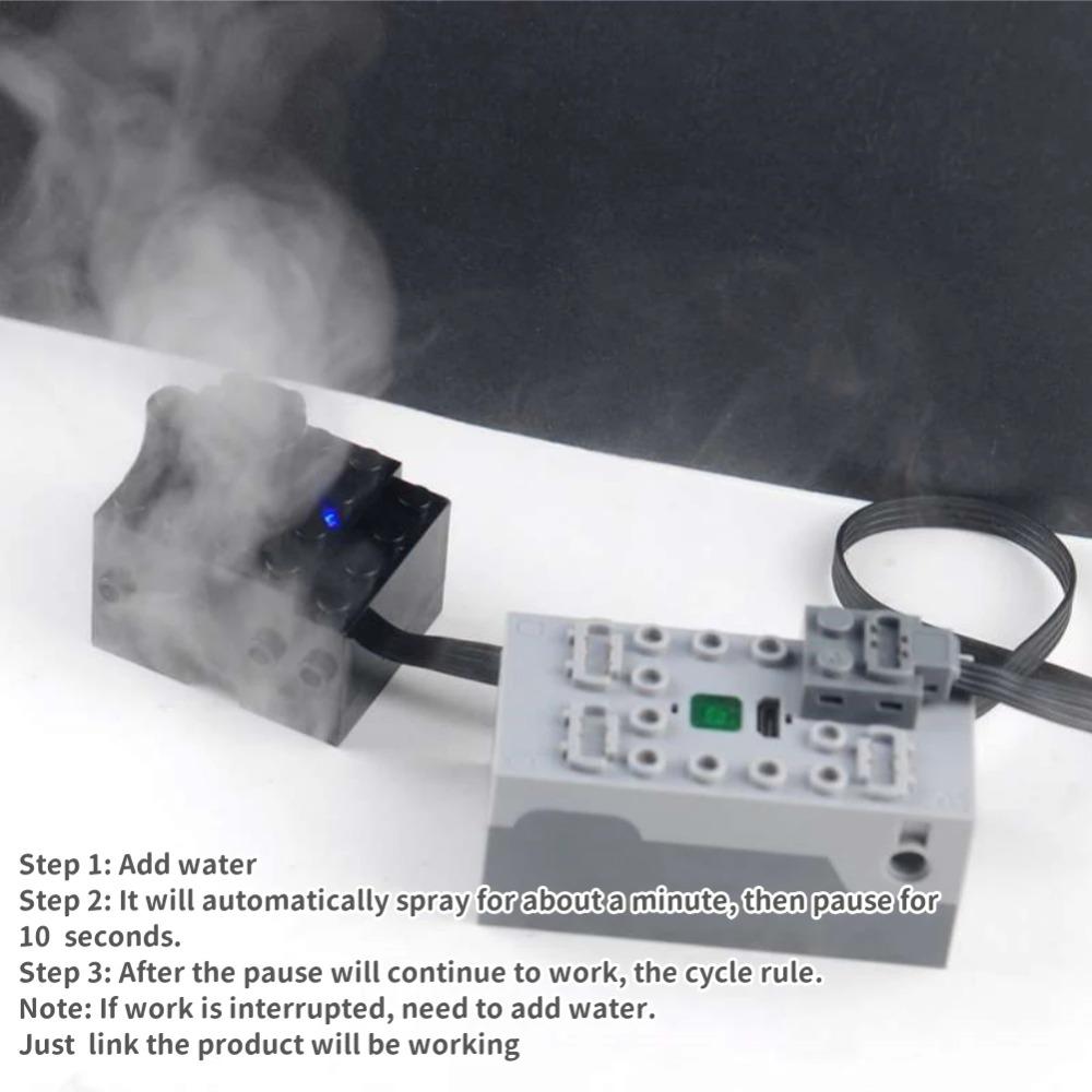 Конструктор DIY Технический Мотор Распылитель Электрический Выхлоп Модифицированный Мотор Для Высокотехнологичного Поезда Автомобиля Детали Совместимые с Legoed