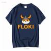 Футболка с круглым вырезом Floki Inu Memecoin Криптовалюта Крипто Токен с длинным или коротким рукавом винтажная стирка мягкая универсальная унисекс