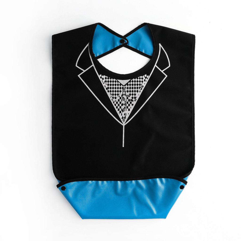 Водонепроницаемый клетчатый нагрудник для взрослых - герметичный, очень большой, устойчивый к пятнам, для столовой для пожилых людей