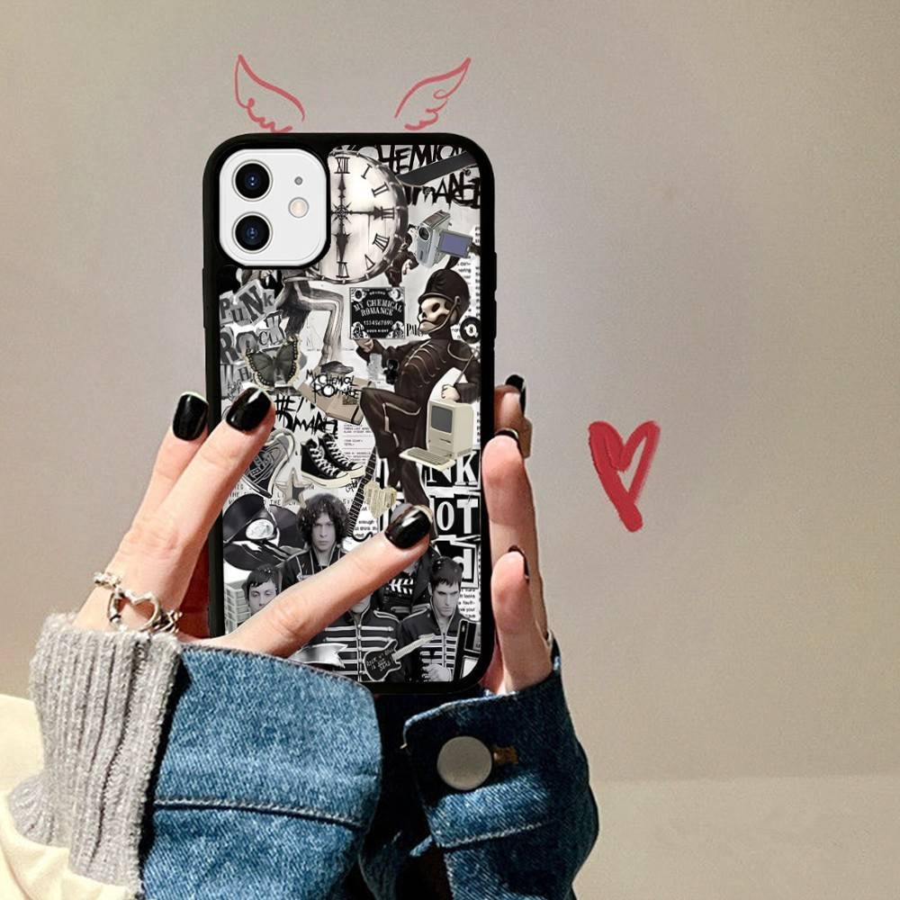 Чехол для телефона Rock Band M-My C-Chemical R-Romance для IPhone 17 16 15 14 13 12 11 Pro Max Plus MiNi 17Air PC+TPU Бронированный чехол