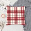 Vintage Checkered Christmas Style Pillow Case Fashion Square Pillowcase Bedroom Sofa Room Ins Decoration Leisure