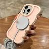 Милый Матовый Чехол-Волна с Конфетами для iPhone 16 15 14 13 12 Pro Max 17 Air 15 16 Plus Для Беспроводной Зарядки Magsafe Защитная Крышка