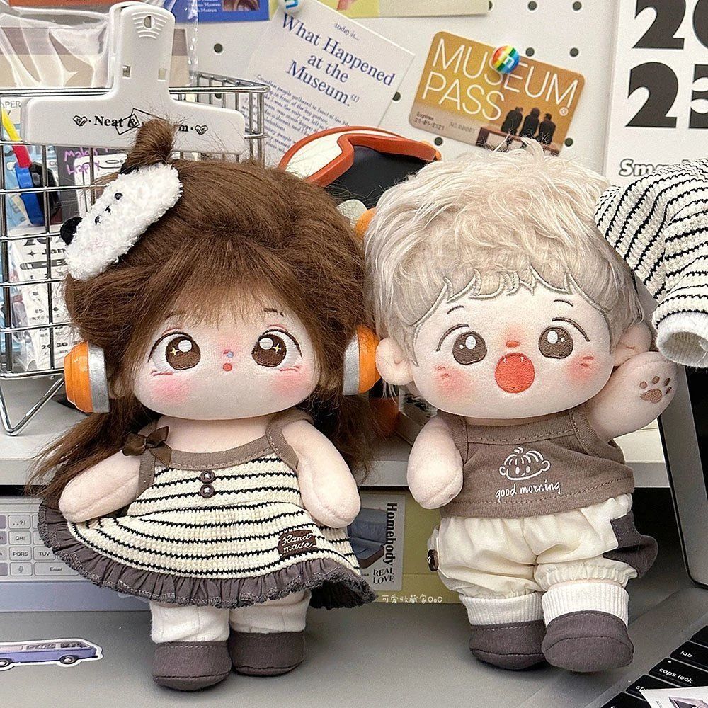 Dress-up 20CM Cotton Doll Clothes Cartoon Cotton Plush Dolls Skirt Plush Doll Clothes Kids Gift