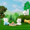 Миниатюрные фигурки животных, маленькая кошка, поделки из смолы, дом, микро-Сказочный сад, аксессуары «сделай сам», креативное украшение для дома, автомобиля