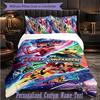 Personalized 3Pcs Bedding SetMiraculous Ladybug Custom Text Duvet Cover Pillowcase Set Bedroom Gift
