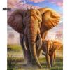5D Алмазная вышивка Слон Полный квадратный круглый вышивка крестиком Алмазная картина Животное Мозаика Рукоделие Украшение дома