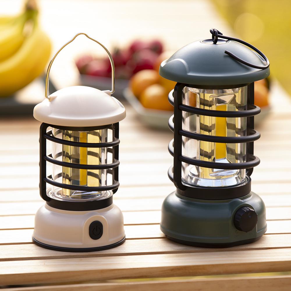 Rechargeable Retro Camping Light: Outdoor Hanging, Handheld Tent Illumination