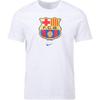 Футболка с коротким рукавом с принтом герба Барселоны, мужская, белая FD3066-100