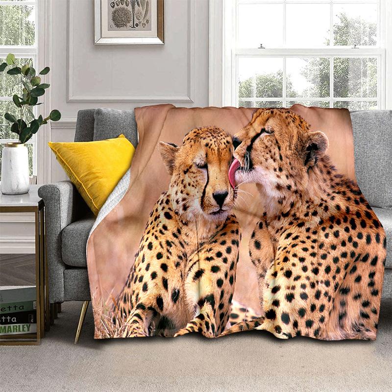 Одеяло с рисунком зверя, леопарда, гепарда, мягкое одеяло для дома, спальни, кровати, дивана, пикника, путешествия, офиса, одеяло, детское одеяло