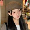 Beret Women's Autumn and Winter Pumpkin Hat New Style Showing Face Small Korean Painter Hat Fashionable Versatile Octagonal Hat Trendy
