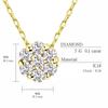 Ожерелье с бриллиантом Dahlia Flower Gold K18 18K [Lara Christie] 0.1ct lp51-0002-yg