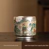 Auspicious Dragon Gilded Silver Ceramic Kung Fu Master Tea Cup (Dragon Year Edition)