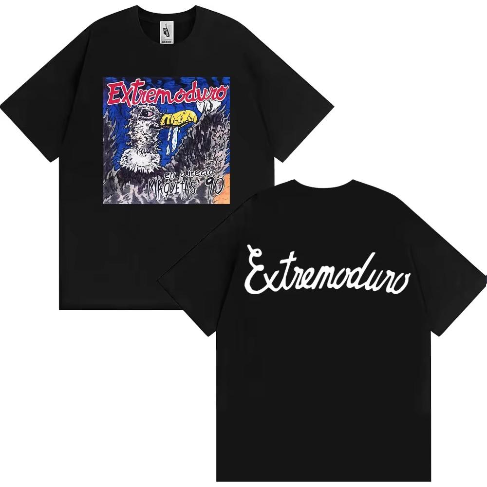 Rock Band Extremoduro En Directo Maquetas' 90 T-shirt Men Women Fashion Hip Hop Street T Shirts Cotton Casual Oversized T Shirts