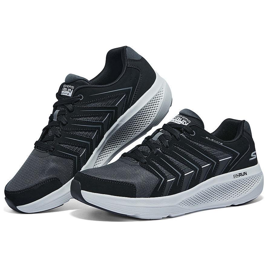 Skechers Go Run Elevate Выдающиеся Удобные Универсальные Низкие Беговые Кроссовки Мужские кроссовки Черный 220331-BKGY