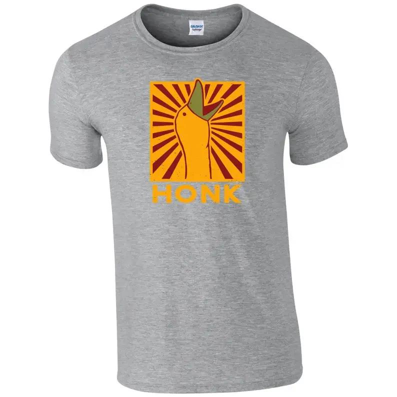 Красивая футболка Honk Goose Funny, забавная подарочная футболка, винтажная футболка, большой подарочный топ для мужчин и женщин, унисекс