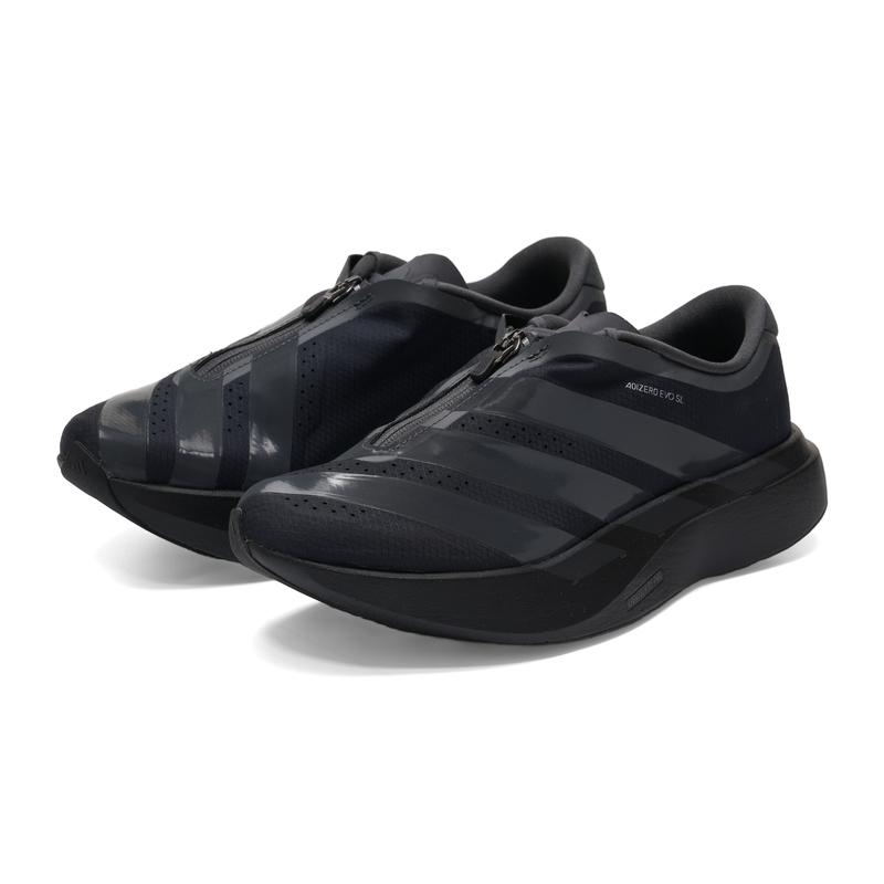 adidas Adizero Evo Sl Zip Удобные Универсальные ТПУ Дышащие Беговые Кроссовки Женские кроссовки Черный KI4797