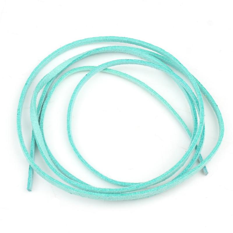 10 Colors 5M Flat Faux Suede 2.5mm Width Korean Velvet Leather Cord Rope String for Jewelry Making