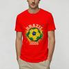 Brazil 2026 Soccer T Shirt Beach Hippie TShirts Couple Cotton Crewneck Oversized Clothes Short Sleeve Y2K Fun Tshirt