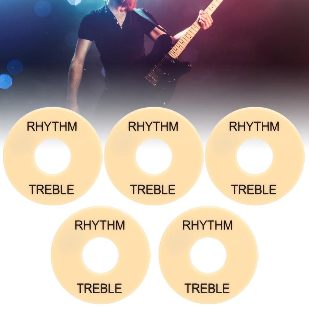5PCS Yellow Electric Guitar Switch Washer LP Guitar Switch Ring Electric Guitar Parts
