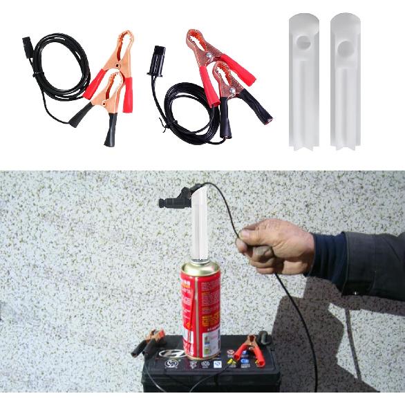 4Pcs Fuel Injector Cleaner Kit, Universal Fuel Injector Flush Cleaner Adapter DIY Cleaning Tool Kit With Test Lead, For Car Fuel Injector Tester Fuel