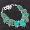 Ожерелье из хризоколлы Ювелирные изделия ручной работы из драгоценных камней Ожерелье из стерлингового серебра 925 пробы Регулируемая цепочка Ожерелье Последний дизайн Ожерелье Подарок на помолвку