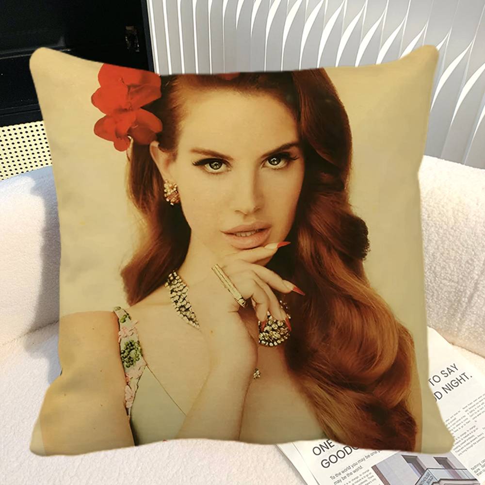 Скандинавская Винтажная Эстетика Чехол на Подушку Lana Del Rey Квадратная Подушка Спальня Диван Отдых Комфортная Подушка Автомобиль Домашний Декор