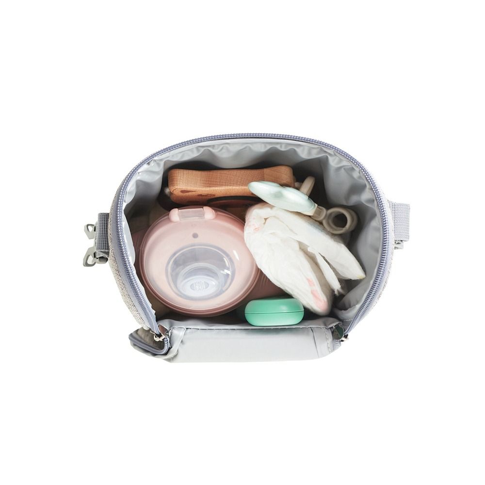 Zipper Water-proof Baby Food Bag Feeding Bottle Bag Breast-milk Storage Bag Stroller Hanging Bag