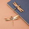 Elegant Brass Dragonfly Figurines Copper Dragonfly Ornament  Garden Decoration
