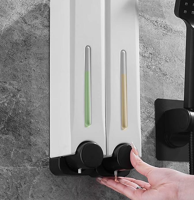 Настенный дозатор мыла и шампуня для ванной комнаты