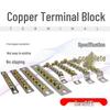 High Current Ground Busbar: 3/5/7/8/10/12 Positions - Copper Grounding Terminal Accessories