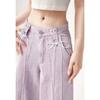 Women's Purple Baggy Cargo Jeans Vintage Cowboy Pants Harajuku Denim Trousers 90s Aesthetic Streetwear Y2k 2000s Trashy Clothes