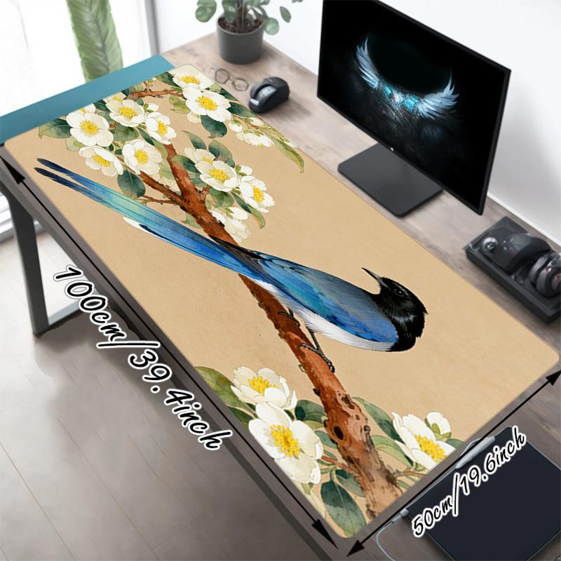 Игровой коврик для мыши Blue Bird XL Нескользящая резиновая основа Прошитый край Водонепроницаемый коврик для стола Для ПК Ноутбука Геймера Офиса Компьютерные аксессуары C927110