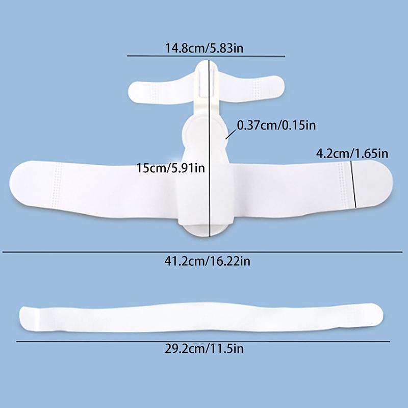 Thumb Eversion Orthotic Device Toe Separator Bunion Corrector With Anti-Slip Heel Strap Adjustable Orthotic Knob Buckle