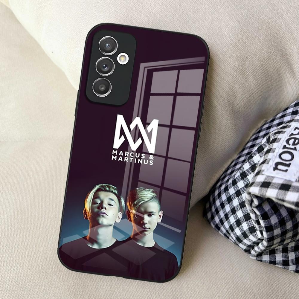 Чехол для телефона M-Marcus And Martinus Music для Samsung S24 Ultra S23 S22 S20 Fe S21 Plus Galaxy A54 A34 A24 A53 Стеклянная крышка