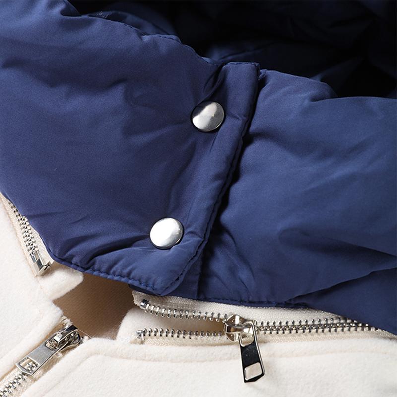 Женская повседневная куртка с капюшоном и длинными рукавами на шнурке, модное осенне-зимнее пальто на молнии с панелями, короткая свободная верхняя одежда для улицы