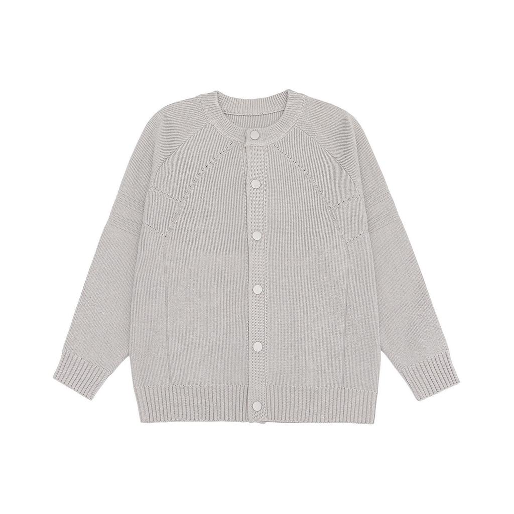 Мужской ретро-кардиган с пуговицами и круглым вырезом в японском стиле - Универсальный осенне-зимний трикотаж для пар