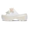 Crocs Элегантные Модные Удобные Быстросохнущие Шлепанцы Женская Обувь Белый 210180-100